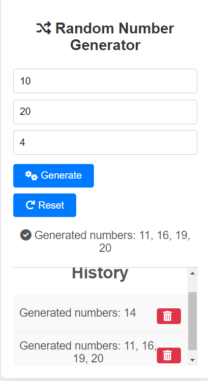 Number Generator Desktop